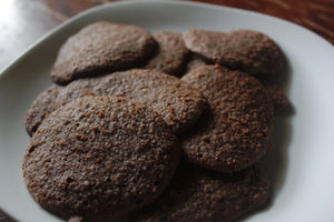 From Scratch: Chocolate Peanut Butter Oat Pulp Cookies